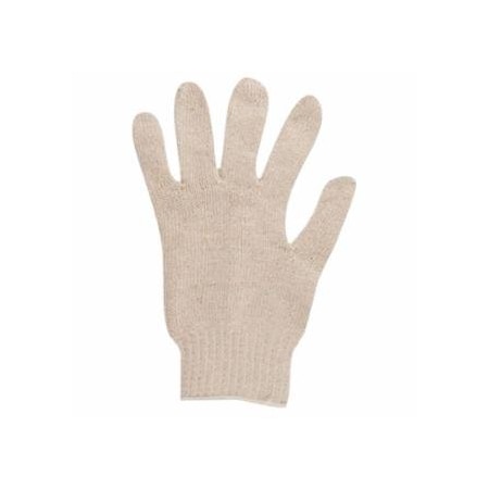 Edge Lightweight String Knit Gloves, 9, Natural, 12PK 012-76-606-9