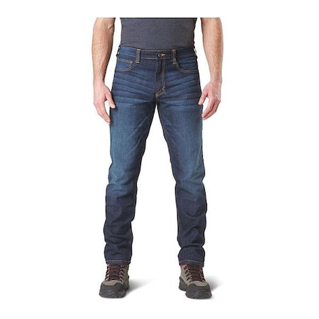 5.11 Tactical Pants, M, Indigo, 24% Polyester, 76% Cotton 74465ABR-649-32-36