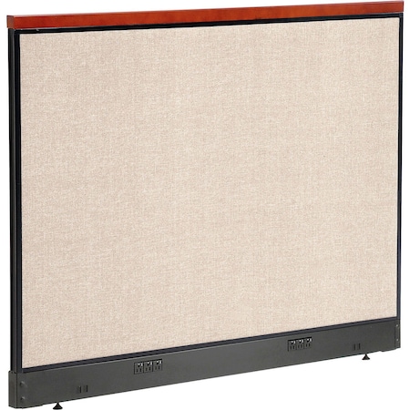 Global Industrial Interion Deluxe Electric Office Partition Panel, 60-1/4"W x 47-1/2"H, Tan 277561ETN