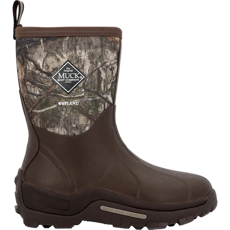 Muck Men's Wetland 12" Mid Boot , Brown Realtree Apx, Size 9 MWTMM91
