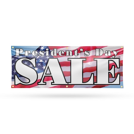 Signmission Presidents Day Sale, 24 Inch x 72 Inch, Vinyl Banner B-72-30815
