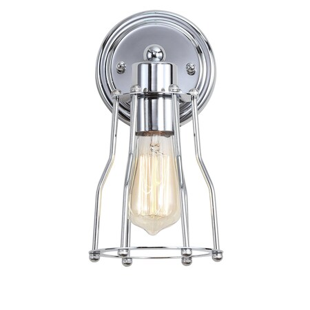 Jonathan Y Evelyn 5.13" 1-light Metal Vanity Light, Chrome JYL7415A