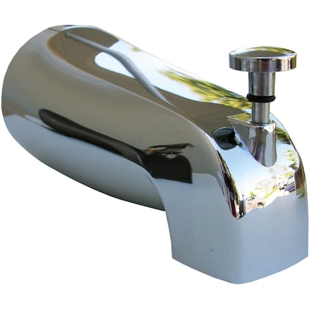 Westlake Pipe & Fittings 4-Way Chrome Plated Bathtub Spout with Diverter 08-1057