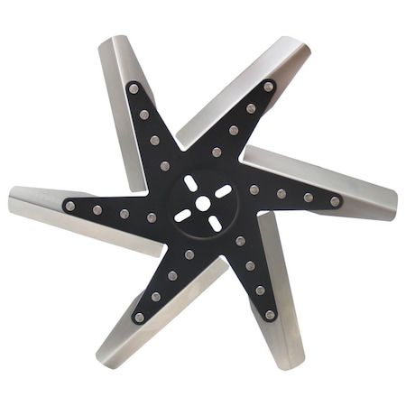 Derale 19117 17 in. High Performance Stainless Steel Standard Rotation Flex Fan DER19117
