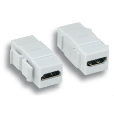 Comprehensive Keystone Jack Feedthrough Module HDMI Inline Coupler - White KJHDMIWHT