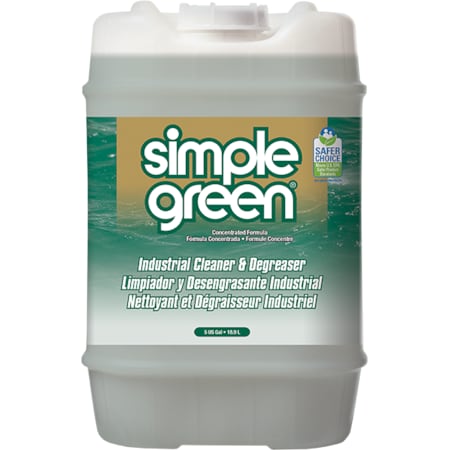 Simple Green 5 gal Pail, Industrial Cleaner and Degreaser, Concentrated Liquid, Sassafras 2700000113006