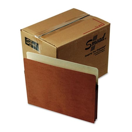 Smead 1.75 in. Accordion Expansion File Pocket- Straight Tab- Ltr- Manila-Redrope- 50-Bx, 50PK 73800