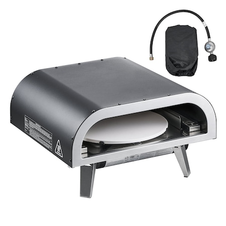 Vevor Outdoor Pizza Oven 12 in Propane Gas Oven Iron Spray Electric Rotation SRGP024R