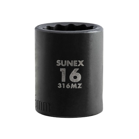 Sunex 3/8 inDr16Mm 12Pt Mtr Std Imp Sc 316MZ