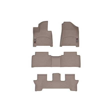 Weathertech Tan, Front, Rear and Rear Floorliners 451865-1-2-3