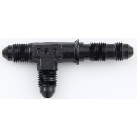 Fragola 480403-BL Black Bulkhead Tee-On the Run, -3 AN FRG480403-BL