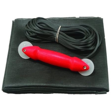 Make-2-Fit Screen Door Repair Kit, 36 in W Dimensions, Fiberglass, Charcoal P 7515