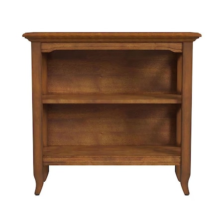 Homeroots 30" Brown Wood Two Tier Bookcase 389576