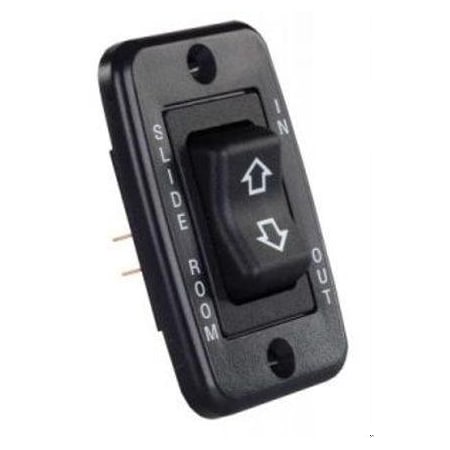 Jr Products LOW PROFILE SINGLE SLIDE-OUT SWITCH, WHITE 12345