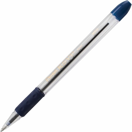 Pentel R.S.V.P. STICK BALLPOINT PEN, MEDIUM 1MM, BLUE INK, CLEAR/BLUE BARREL, DOZEN BK91C