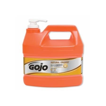 Gojo NATURAL* ORANGE, Smooth Hand Cleaner, 1 gal, Pump Bottle, 4PK 315-0945-04