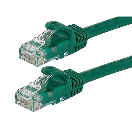Monoprice Flexboot Cat6 24AWG Cable, 14 ft.Green 11256