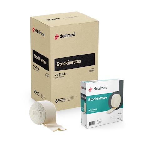 Dealmed Stockinettes, 25 Yds X 4, 6PK 783254