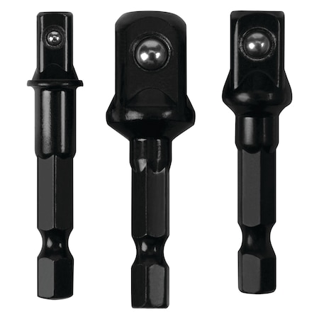 Performance Tool 3 Piece Power Drill Socket Adapter Set W1390
