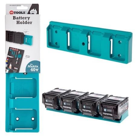 48 Tools Battery Holder, 14 in L, 40 V BH-MAK40V-BLU-04