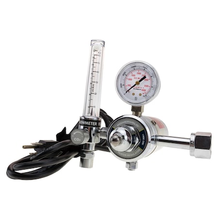 Powerweld Heated Co2 Flowmeter, CGA-320, 110V PW198CD