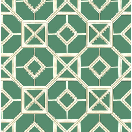 A-Street Prints Livia Green Trellis Wallpaper 4014-26410