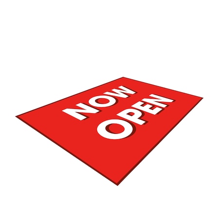 Showdown Displays 24 In  X 18 In  Superstrong Angle Iron Frame Graphics - Now Open Red 908042-002