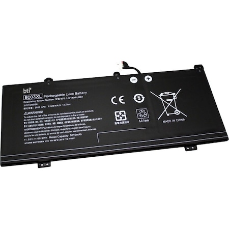 Battery Technology HP BATT 11.55V 5010MAH 60WHR LI-ION BC03XL-BTI