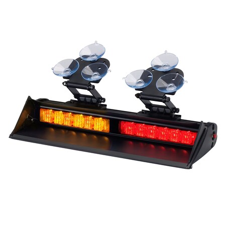 Code 3 Dl Hd Dash/Dck Light, LED, Rd/Ambr, 12-7/8W XT602RASS