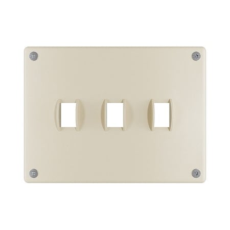 Legrand Wall Plate, 7.34" W, Steel, Ivory WSP03S2IVYPS