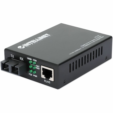 Intellinet Network Solutions 10/100/1000BASE-T TO 1000BASE-LX SC SINGLE-MODE, 20 KM 12.4 MI 507349