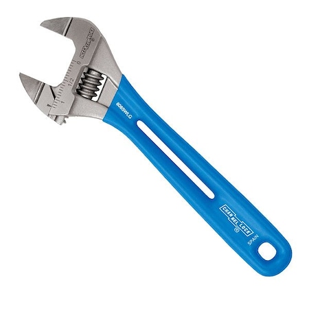 Channellock Adjustable Wrench, 1 3/16 in capac., Blue 808SWLG