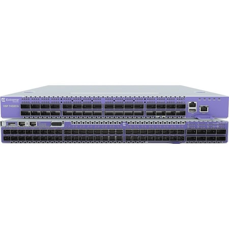 Extreme Networks VSP 7400 48 X 10/25GBPS SFP28 PORTS 8 X 100GBPS QSFP28 PORTS 8-CORE CPU 16GB RA VSP7400-48Y-8C-AC-F