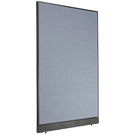 Global Industrial Interion Electric Office Partition Panel, 48-1/4"W x 100"H, Blue 695789EBL