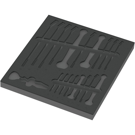 Wera 9831 Foam insert 6003 Joker Set 1, empty, 344 x 30 x 392 mm 5137331001