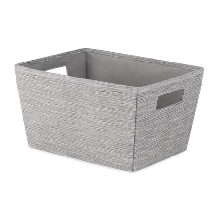 Fine-Line 7.5 x 13 x 10 in. Shelf Tote Stackable Storage Bin, Gray, 6PK FI3306131