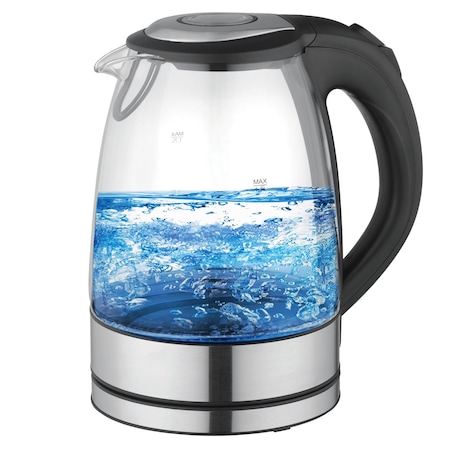 Better Chef 1.7 L Cordless Electric Glass and Stainless Steel Tea Kettle IM-178S