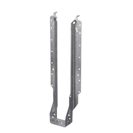 Simpson Strong-Tie IUS Series I-Joist Hanger, 16 in H, 2 in D, 2-5/8 in W, Steel, Galvanized, Face Mounting IUS2.56/16