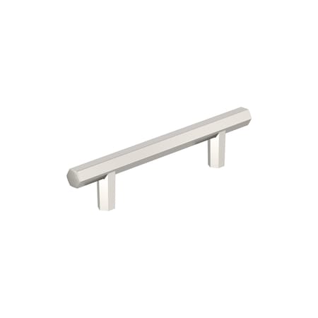 Amerock Caliber 3-3/4 inch 96mm Center-to-Center Polished Nickel Cabinet Pull BP36873PN