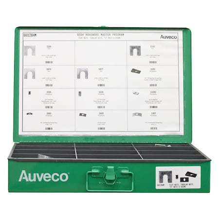 Auveco BHM Assortment Flat Nuts, U-Nuts, Tubular Nuts And Shims 6617BHM