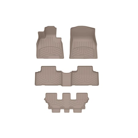 Weathertech Tan, Front and Rear and Rear FloorLiner HP 451621-1-2-3IM