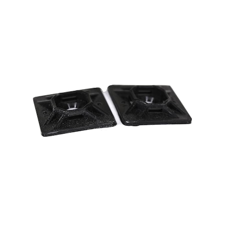 Auveco Cable Tie Mount with Adhesive Back 4-Way, 10PK 16001