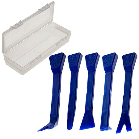 Bojo Tools 5-Piece Plastic Pry Tool Kit with F1 Case - Medium Duty ATH-KUK2F1-UNGL