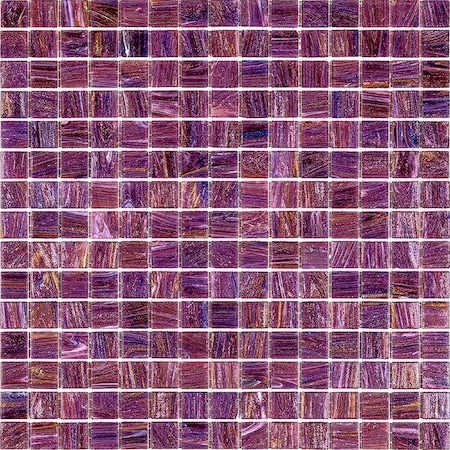 Apollo Tile Celestial 12inx12in Glossy Copper Rose Red Glass Mosaic Wall and Floor Tile 20 sqft/case, 20PK APLST88RD215A