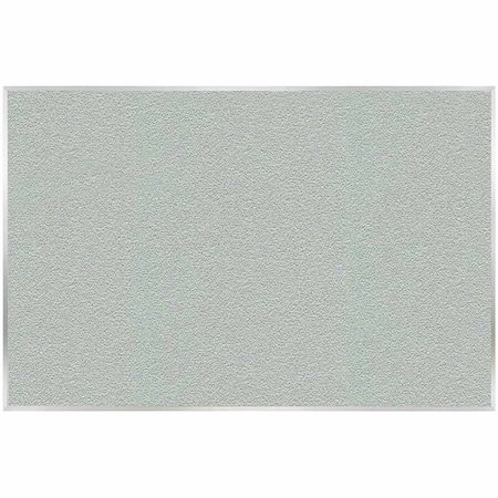 Ghent Vinyl Bulletin Board, Satin Aluminum Frame, 4ft H x 7ft 4in W, Silver AV47-193