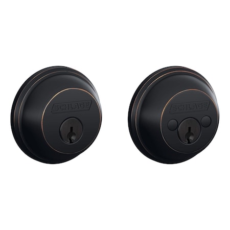 Schlage Deadbolt Dbl Age Brz Vp B62 G 716