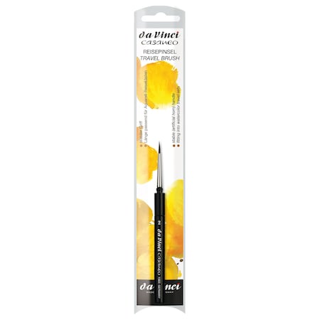 Da Vinci CASANEO Travel Pocket Brush, Extra Soft Synthetic, Watercolor, Round, Series 1593TP, Size 2 VA-1593TP_2