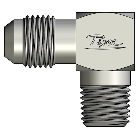 Piper 3/8in. Male JIC X 1/4in. Male Pipe, 90 Degree Elbow 0190-06-04