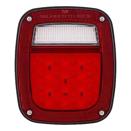 Maxxima Multi-function Box LED Stop, Rectangular M42220