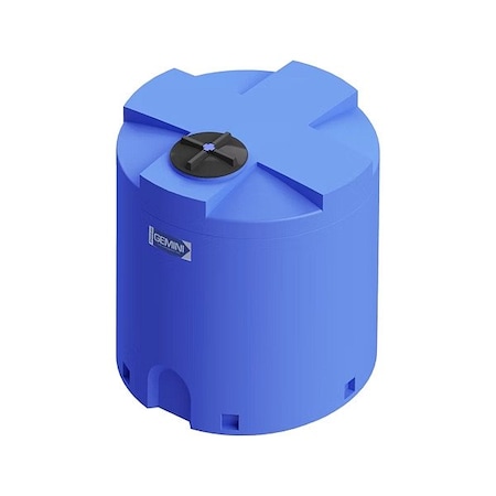 Peabody Engineering Storage Tank, Double Wall Vertical, LDPE 1.9, Blue, 500 Gal 01-29780